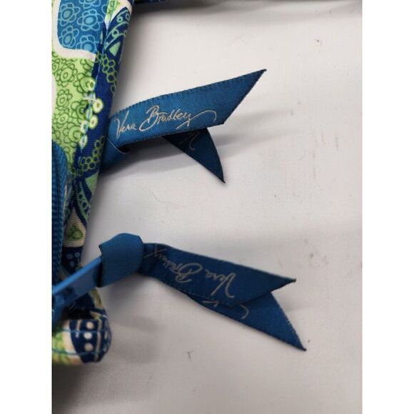 Vera Bradley Blue & Green Quilted Crossbody Bag With Floral Pattern - Picture 7 of 8